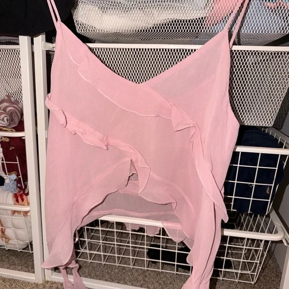 Mango Pink Chiffon Ruffle Too - Picture 4 of 11